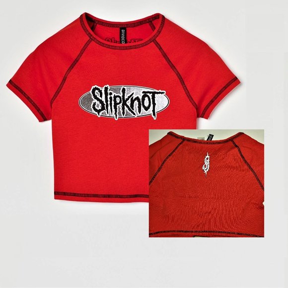 Slipknot Logo Divided H&M metal rock Official T-Shirt M NWT - Picture 1 of 6